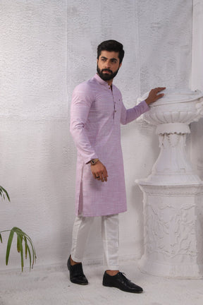 Basic Kurta Pyjama - Baby Pink