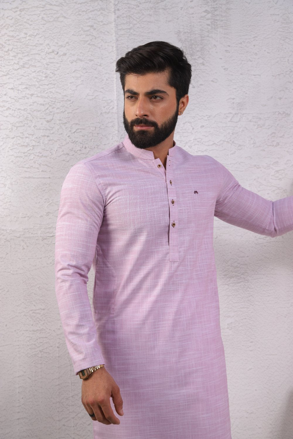 Basic Kurta Pyjama - Baby Pink