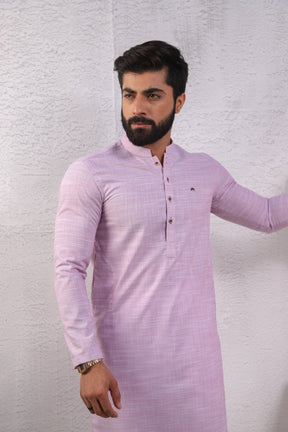 Basic Kurta Pyjama - Baby Pink