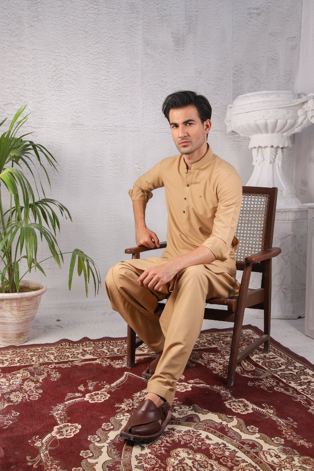 Classic Camel Brown - Shalwar Kameez