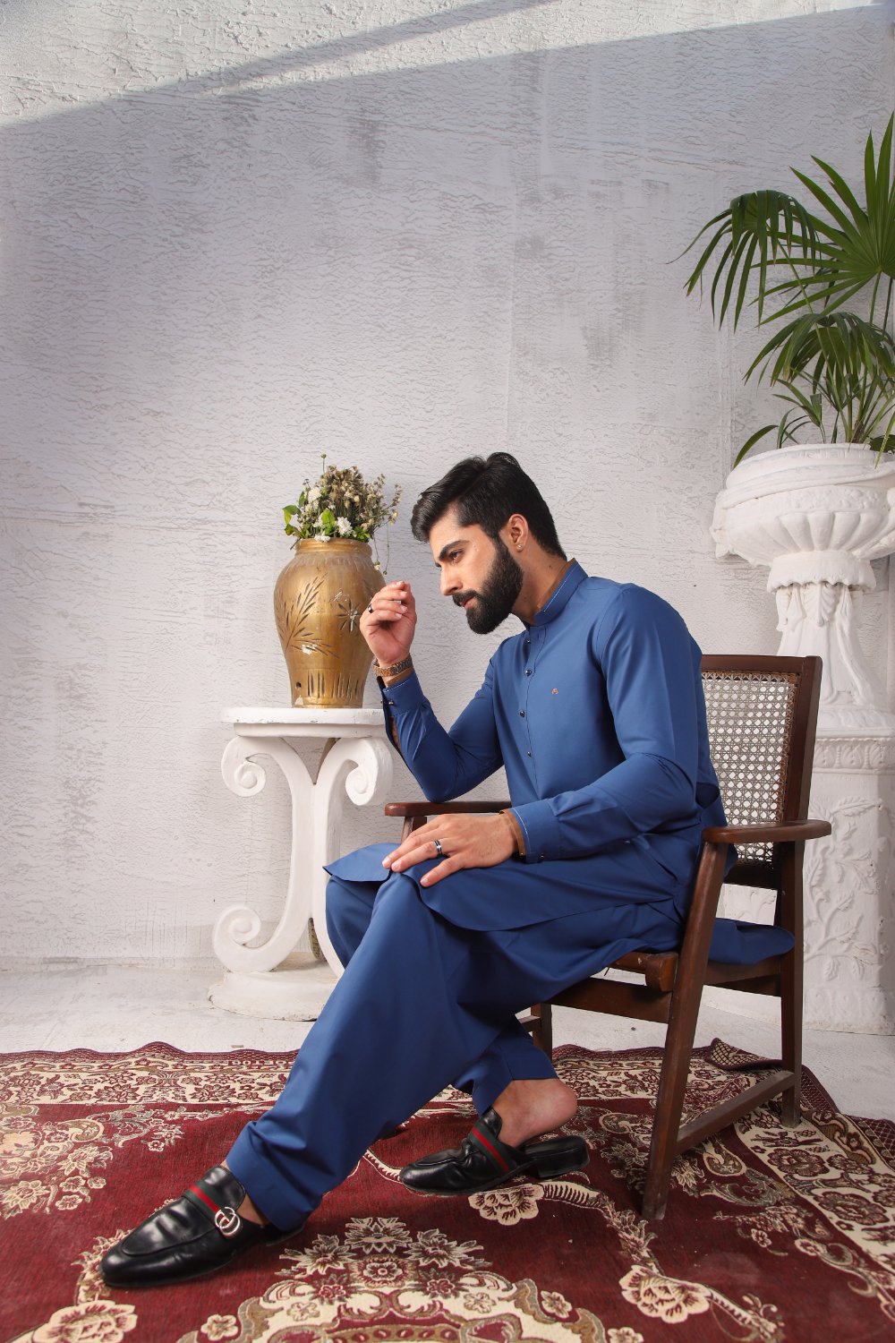 Classic Royal Blue - Shalwar Kameez