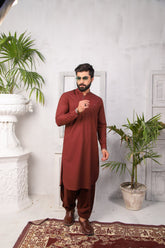 Classic Rust - Shalwar Kameez