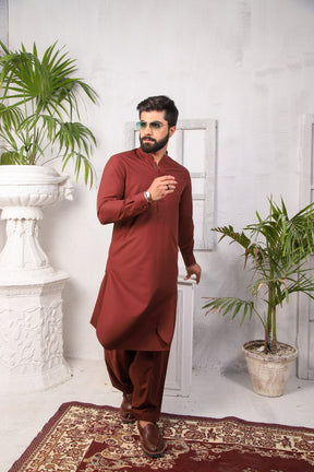 Classic Rust - Shalwar Kameez