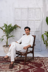 Classic Off White - Shalwar Kameez