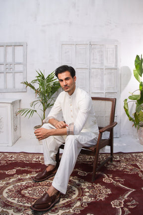 Classic Off White - Shalwar Kameez