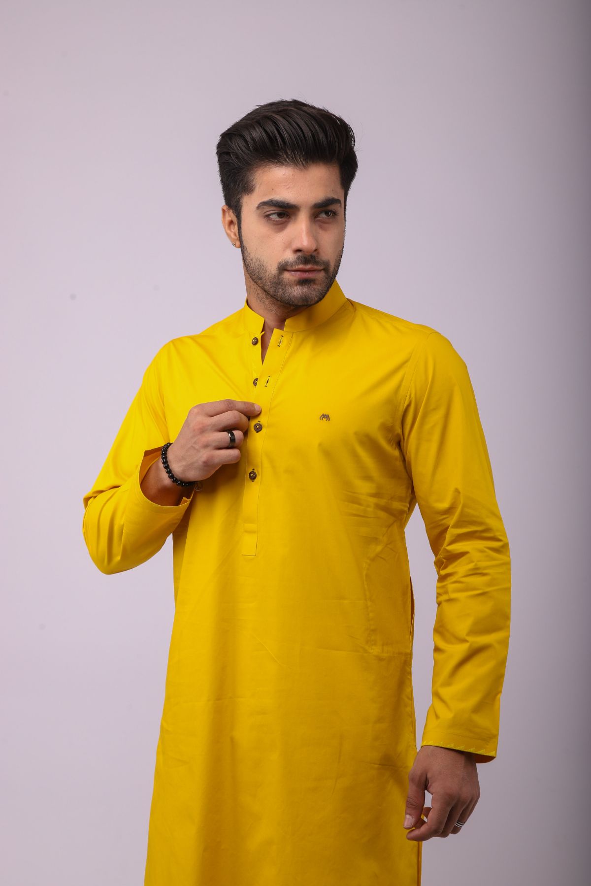 Basic Kurta Pyjama - Yellow