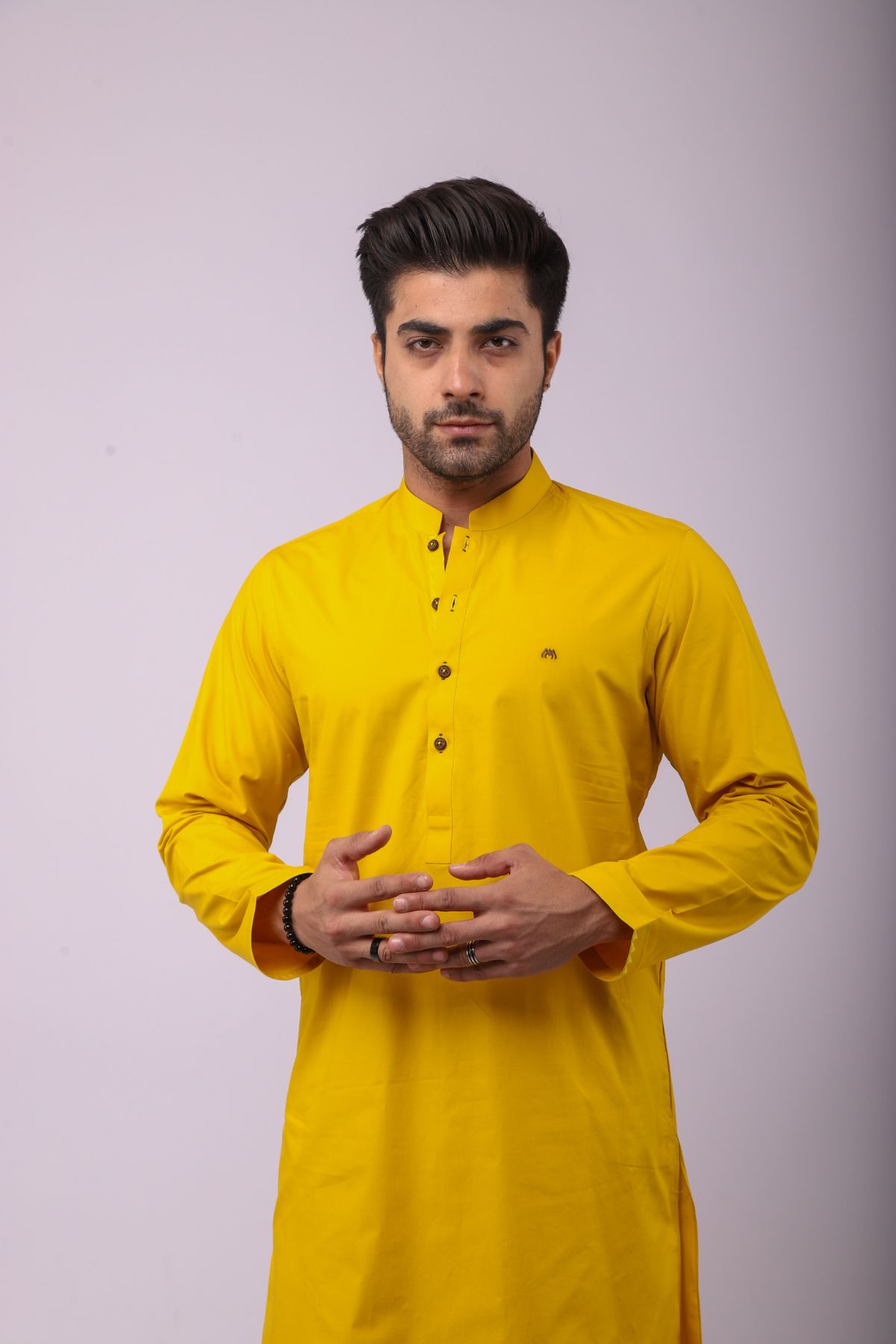 Basic Kurta Pyjama - Yellow