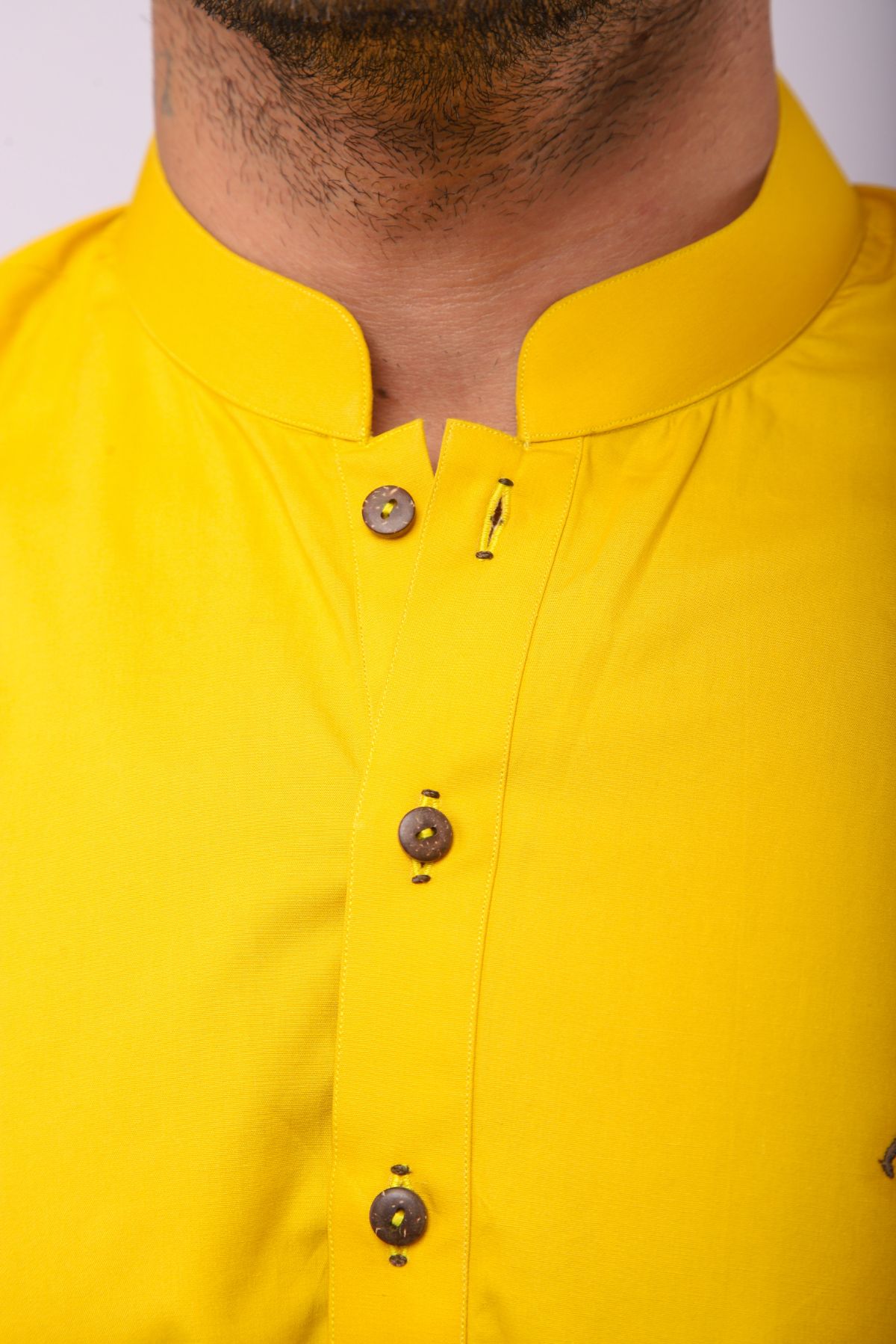 Basic Kurta Pyjama - Yellow