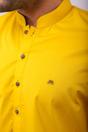 Basic Kurta Pyjama - Yellow