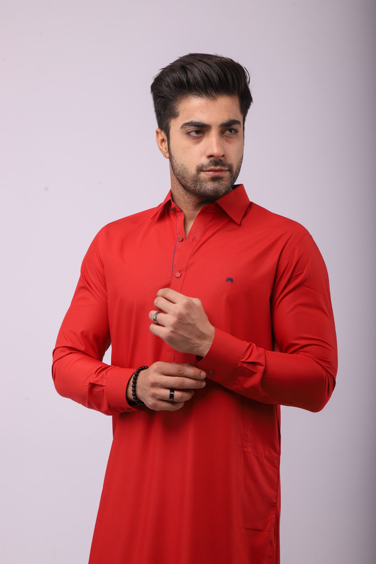 Basic Kurta Pyjama - Blunt Red